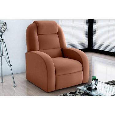 Imagem de Poltrona Reclinável PMX1 Civic Veludo Cobre E435 - Matrix