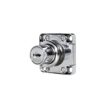 Imagem de Fechadura Sobrepor Quadra Para Gaveta FQSG-22 Cromado Prata