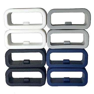 Imagem de Anel de fixação de pulseira de relógio de 18 mm de substituição para Garmin Vivoactive 4S/ Vivomove 3S/ Garmin Forerunner 255s/ 255s Music/Forerunner 265S/ Garmin Venu 2S pulseira de silicone para