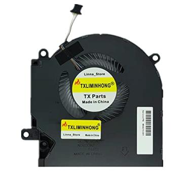 Imagem de TXLIMINHONG Ventoinha de resfriamento GPU compatível com HP OMEN 15-EK TPN-Q236 15-EK0023DX 15-EK0020CA 15-EK0013DX 15-EK0008CA Série M04215-001 ND8CC02-19J23 DC12V 0,5A (não para CPU Fan)