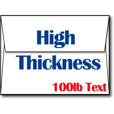 Imagem de Envelopes A4 branco grosso e resistente para cartões e fotos de 4 x 6 – Envelopes resistentes, duráveis e pesados para convites e cartões de visita, Branco, 50 Envelopes