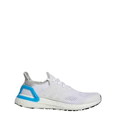 Imagem de adidas Ultraboost 19.5 ALPHASKIN Tênis de corrida masculino, branco/azul pulsante, 38 BR