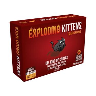 Imagem de Exploding Kittens Edição Revisada Jogo de Cartas Galapagos EXK401