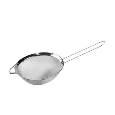 Imagem de Peneira de Inox Trama fina para Açúcar de confeiteiro Corantes em pó Cacau 29,5x12,2cm