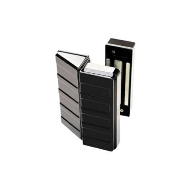 Imagem de Fechadura Eletroímã Portas Vidro com Suporte Encaixe Sem Rasgo Agl Antifurto