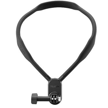 Imagem de TELESIN SE Suporte de colar com suporte de pescoço para GoPro, cabeça peito ombro POV selfie anexar para Go Pro Hero 13 Hero 12 11 10 9 8 7 Insta360 X5 X4 X3 Go3 Ace Pro DJI Action 3 4 5 Pro Pocket 3