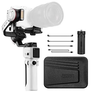 Imagem de Zhiyun Crane M3S Gimbal portátil estabilizador de 3 eixos design tudo em um para câmeras sem espelho como Sony, Canon, smartphone como iPhone, Sumsung, câmeras de ação como Gopro (versão atualizada do