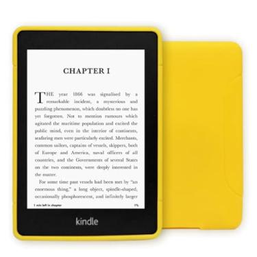 Imagem de Capa Emborrachada para Kindle C2V2L3 / RS23CV tela 6.0-11 Geração 2022/2024 + Película Protetora (Amarelo)