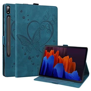 Imagem de Capa para Galaxy Tab S8 Ultra de 14,6 polegadas – Capa inteligente de couro flip de [borboleta em relevo 3D] e suporte de vários ângulos para tablet Samsung Galaxy S8 Ultra 14.6