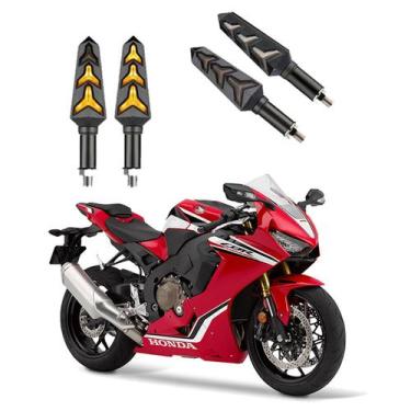 Imagem de KIT 4 Seta Sequencial Pisca de Led Universal Modelo P09S Estrela Moto 