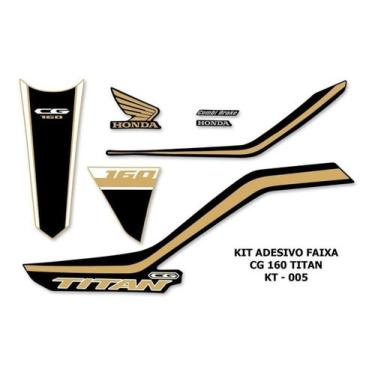 Imagem de Kit Adesivo Faixa Personalizado Cg Titan 160 2018/2019 - 05 - Resitank