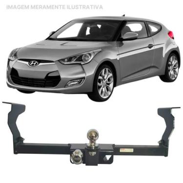 Imagem de Engate Reboque Rabicho Removivel Veloster 600Kg - BRACONI