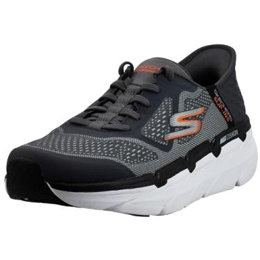 Imagem de Skechers Tênis masculino de corrida e corrida com amortecimento máximo e espuma viscoelástica, Carvão, 44