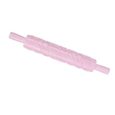 Imagem de Rolo de Massa de Fondant Em Relevo, Rolo de Pastelaria DIY Ferramenta de Assadeira para Biscoitos, Biscoitos e Decoração de Bolos, Totalmente Seguro e Não Tóxico, Fácil de