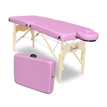 Imagem de Maca Portátil Profissional 65cm C/regulagem de Altura - 350kg - Barelle Lilás