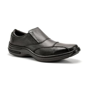 Imagem de Sapato ortopédico casual masculino diabetico em couro conforto    37 a