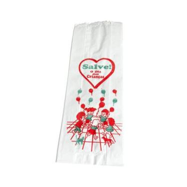 Imagem de Kit 100 Sacos de Papel p/ Salve o Dia das Crianças 9x27cm - Lynx produ