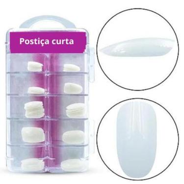 Imagem de Tips profissional unha quadrada realista curta nail design - LE DESIR