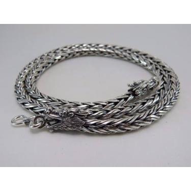 Imagem de Conjunto Corrente E Pulseira Grossa 6mm Bali Prata 925 - RD Magazine