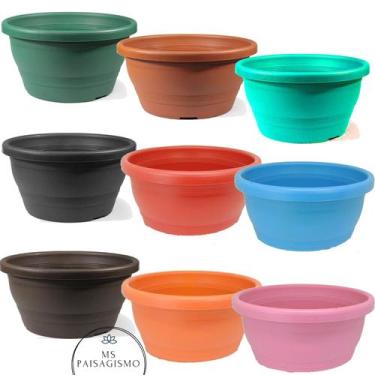 Imagem de 12 Vasos Cuias 23 Funda E Alta De 3,7 L Rosa Do Deserto - MSPAISAGISMO