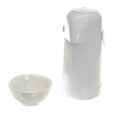 Imagem de Garrafa Térmica Magic Pump Com Molhadeira Branca 500Ml - Potinho de me
