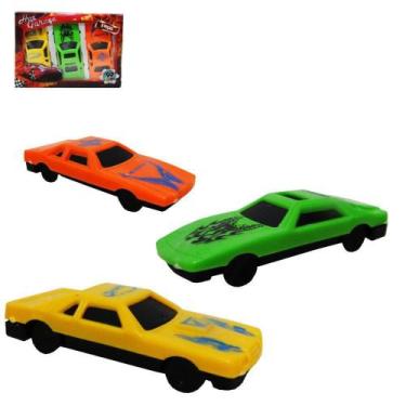 Imagem de Kit Carrinho Três Unidades Hot Garage Brinquedo Infantil - FMSP