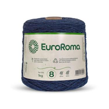 Imagem de Barbante Colorido Euroroma 1 Kilo Fio Nº8 de 1312 TEX e 762 Metros Cro