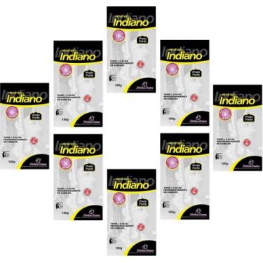 Imagem de Hene em Gel Divina Dama Indiano 180gr Preto Forte (Preto Azulado) Pouc