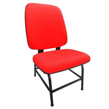 Imagem de Cadeira Para Obeso Cadeirão Fixo Estofado Max Reforçada Até 180 Kg Tec
