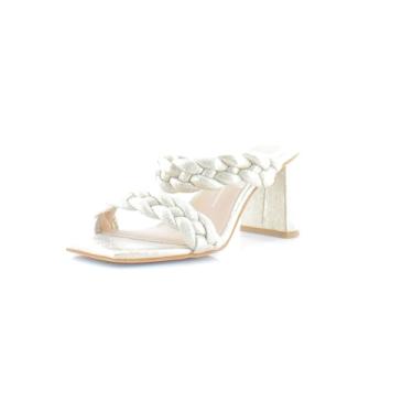 Imagem de Dolce Vita Detalhes femininos trançados de pérola, Camurça Stella metálica dourada clara, 39