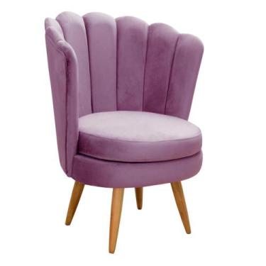 Imagem de Poltrona Decorativa Pétala Flor Girassol Moderna Pé Fixo - Bella Decor