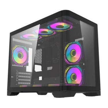 Imagem de Gabinete Gamer Aigo Darkflash Arc1, Mid-Tower, Lateral De Vidro, Preto