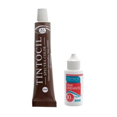 Imagem de Tintura Para Sobrancelhas Barba Com Oxidante Tintocil Spectra Color 6.