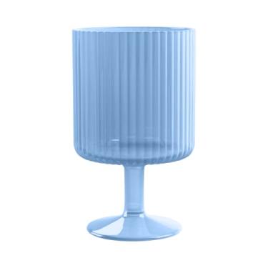 Imagem de Abode Homewares TarHong Essentials Mesa Drinkware, Polypro, inquebrável, interior/exterior, cálice empilhável, azul, 425 g, conjunto de 6