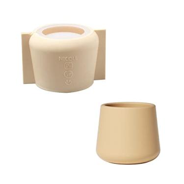 Imagem de BOOWAN NICOLE Moldes de concreto para frascos de vela, moldes de silicone trapézio para vaso de vela com tampas para decoração de casa (SH0974-1)