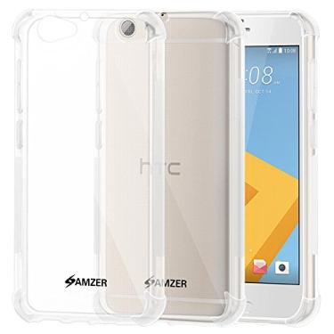 Imagem de AMZER Capa protetora fina de TPU X com tecnologia de dissipação de choque para HTC One A9s - transparente