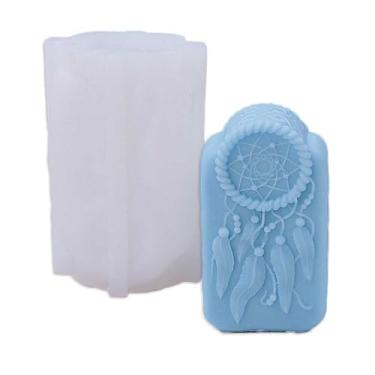 Imagem de Tone Fun Moldes de silicone em forma de apanhador de sonhos para fazer velas, resina, velas de aromaterapia, sabonete de cera artesanal, decoração de casa, artesanato
