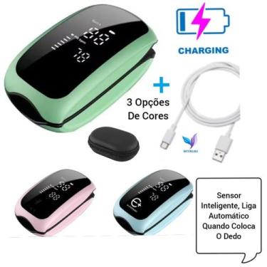 Imagem de Oxímetro Digital De Dedo Recarregável Medidor De Saturação De Oxigênio