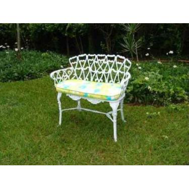 Imagem de Banco Namoradeira Viena Em Alumínio Fundido - Cód 1702 - Barrocarte