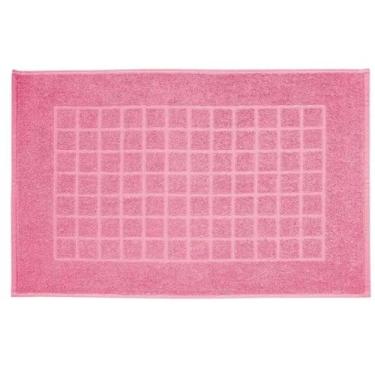 Imagem de Toalha para piso Royal Qadriculada cor Rosa - Dohler