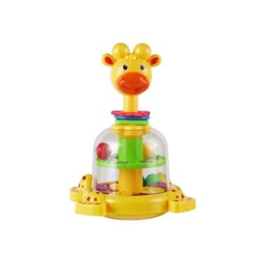 Imagem de Brinquedo Girafa Divertida que Gira com Bolinhas Bebês Neném - Dony To
