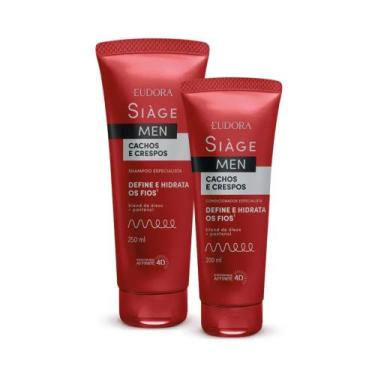Imagem de Combo Siàge Men: Condicionador Cachos e Crespos 200ml + Shampoo Cachos