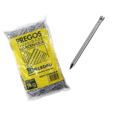 Imagem de Prego 12x12 Sem Cabeça Gerdau 1kg