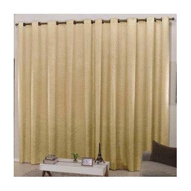 Imagem de Cortina Cetim Amassadinho 5,00m X 2,70m - CASA CHIC Enxovais, Dourado