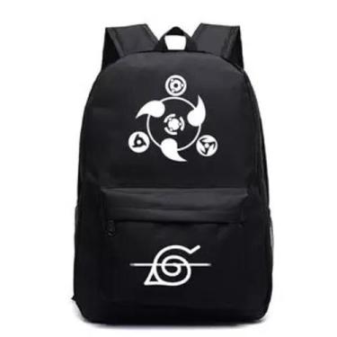 Imagem de Mochila Escolar Naruto Uzumaki Bolsa Escolar - SEMPRENALUTA, Preto