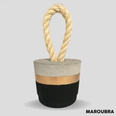 Imagem de Peso De Porta Faixa Preta e Dourada 3kg - Maroubra