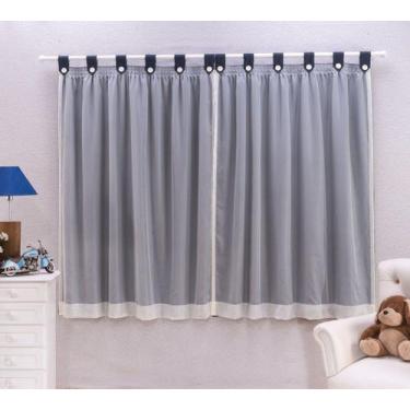 Imagem de Cortina para Quarto Infantil 2 Mts Voil e Forro Algodão - Beatriz Baby