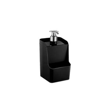 Imagem de Porta Detergente Preto Dispenser Pia e Porta Esponja 500ml - UZ