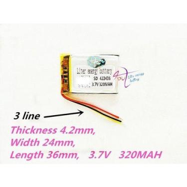 Imagem de Bateria 320 Mah 3,7v Com 3 Fios - - KMIG