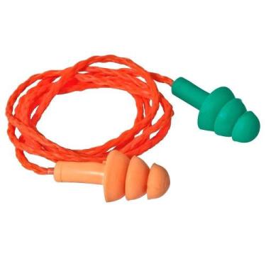 Imagem de Protetor Auricular Silicone Bicolor Cordão Algodão 15Db - 274,0002 - P